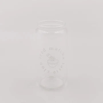 Hohes Trinkglas Iced Matcha Latte club