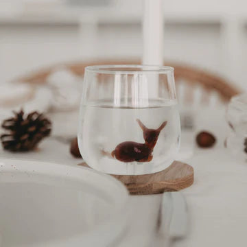 Trinkglas Rehfigur