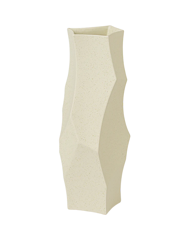 Cueva Vase H 37 Off white