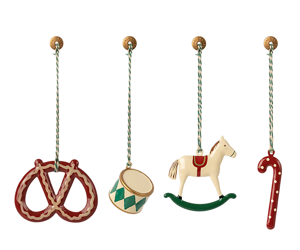 Ornament Set aus Metall, Peter‘s Christmas