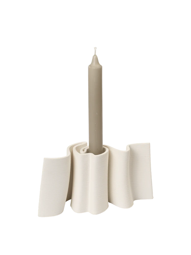 Dedali Candle Holder Off White