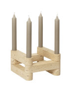 Newel Modular Candle holder Set of 6 , Travertin