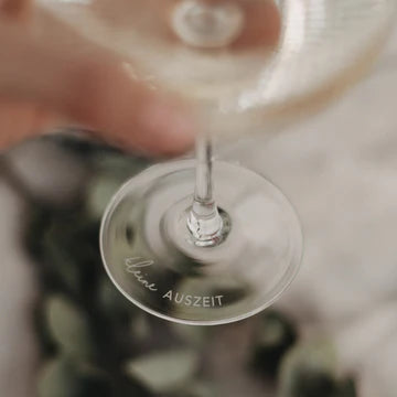 Champagner Glas kleine Auszeit