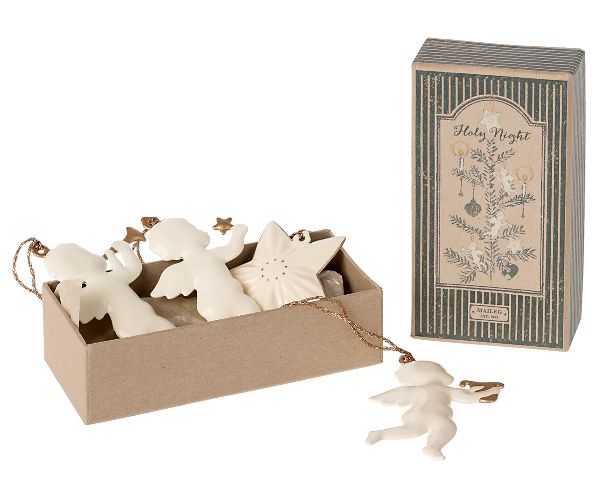Metallornament Set O holy night