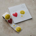Aufkleber Herz Smiley Daisy
