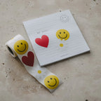 Aufkleber Herz Smiley Daisy