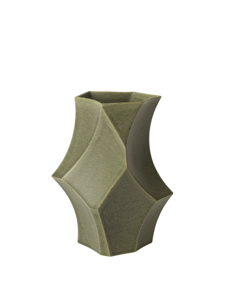 Cueva Vase H 26 Dark Sage