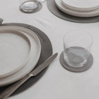 Wendbare Untersetzer grau das Leben ist schön