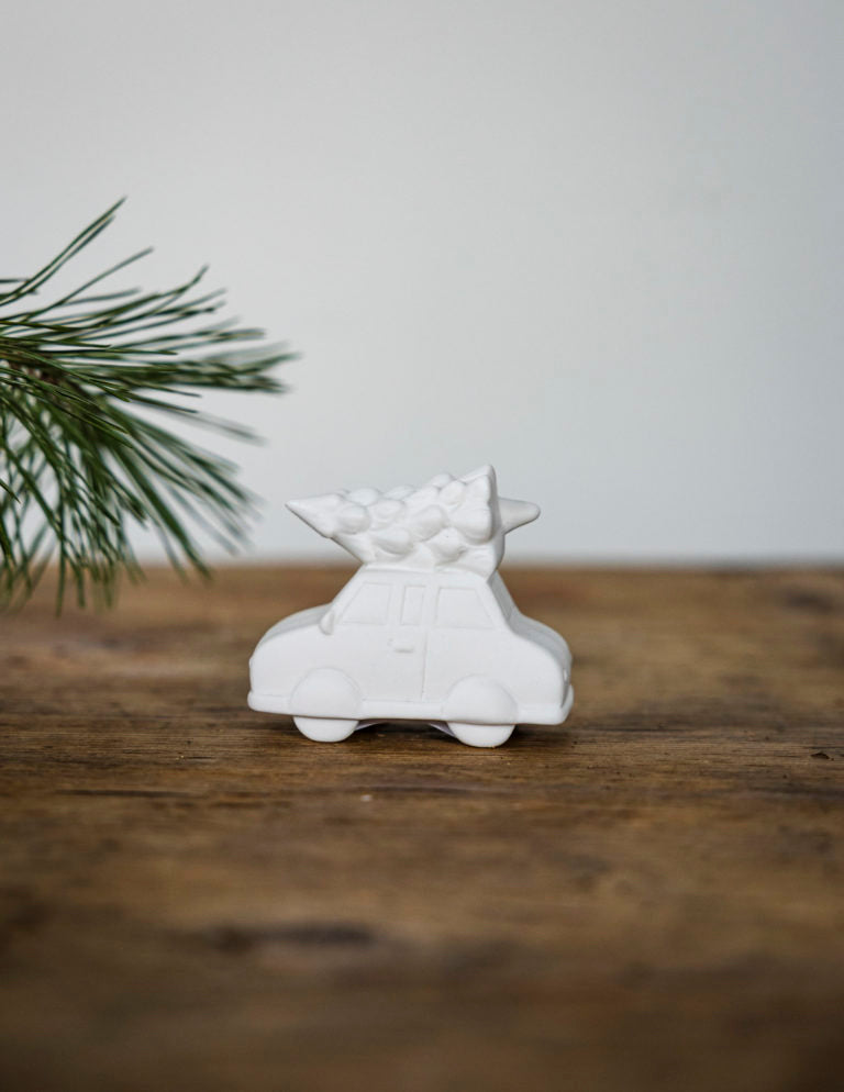 Hjulstad Weihnachtsauto weiß