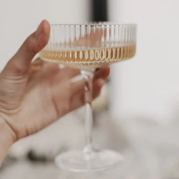Champagner Glas auf das Leben