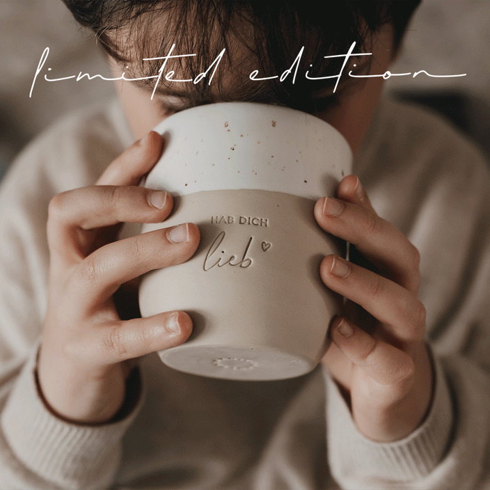 Limitierter Becher Hab dich lieb