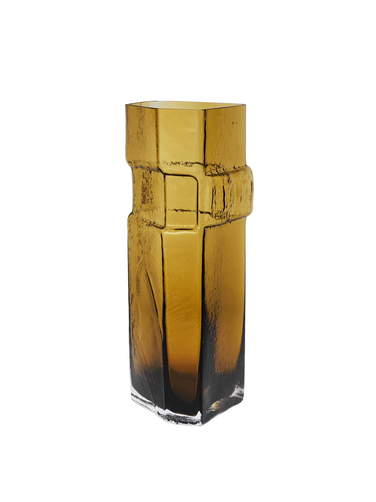 Muro Vase H 38 Recycling Amber