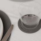 Wendbare Untersetzer grau das Leben ist schön