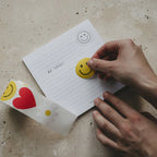 Aufkleber Herz Smiley Daisy