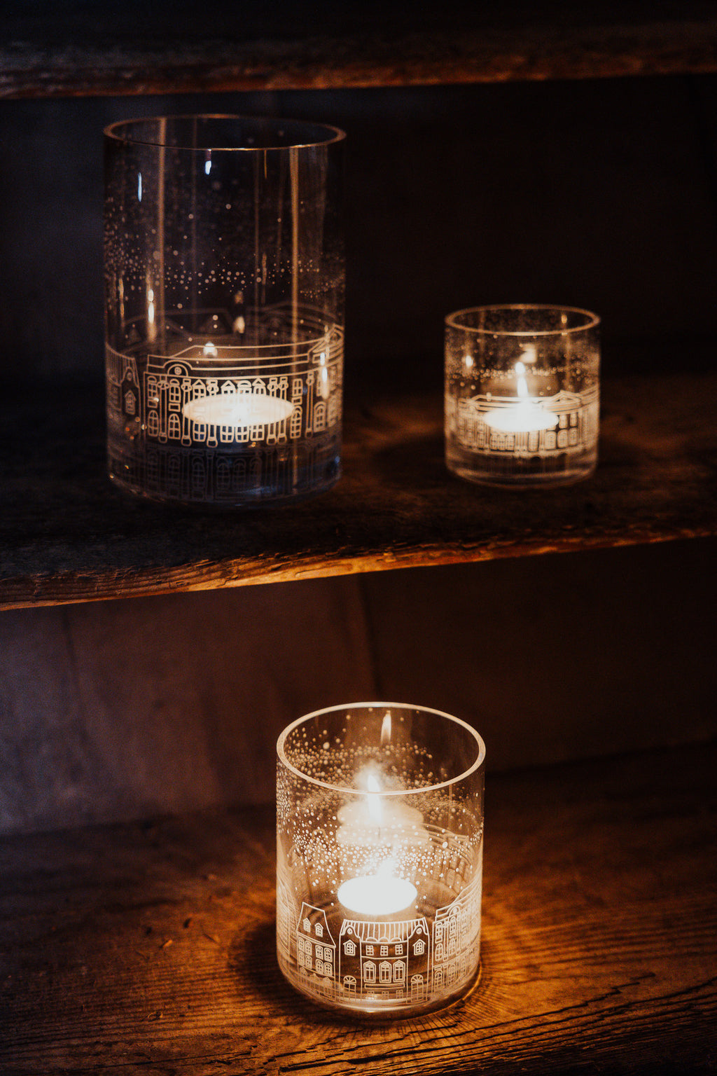 Großes Teelicht Haus