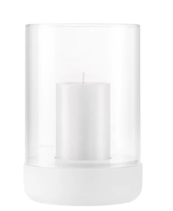 Windlicht L Calma Lily White