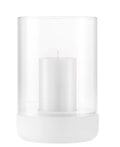 Windlicht L Calma Lily White