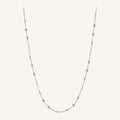 Sea Colour Necklace 40-46cm Silber