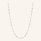 Sea Colour Necklace 40-46cm Silber
