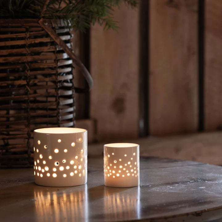 Sögne Porzellan-Teelichthalter „Dots“ (Small)