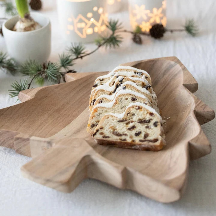 Sögne Holztablett Weihnachtsbaum Akazie