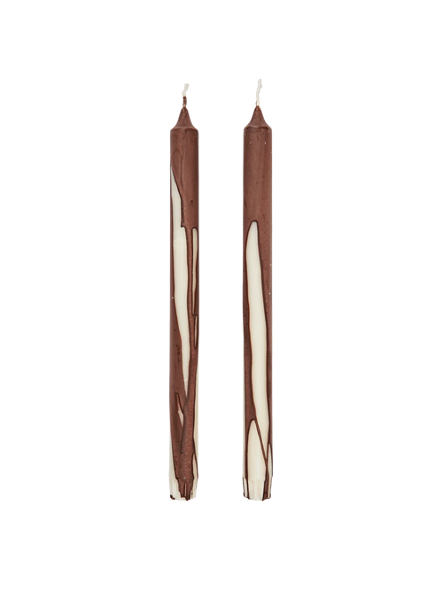 Dryp candles Set of 2 , Dark chocolate