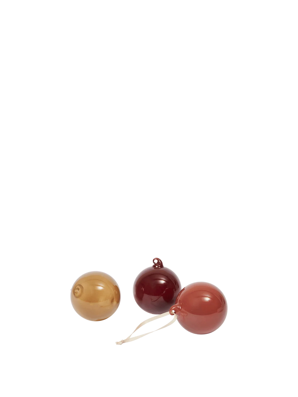 Glass Baubles Set of 3 Größe L