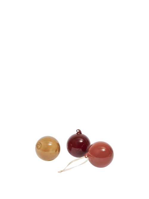 Glass Baubles Set of 3 Größe S