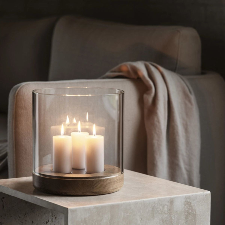 Windlicht Lanto oak XL