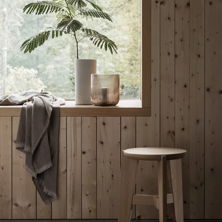 Vase Coluna light grey 24cm