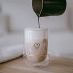 Doppelwandiges Glas Herz 300 ml