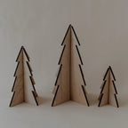 Tannenbäume im 3er Set Natur