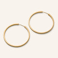 Large Circle Hoops, 925 er Silber, 18k vergoldet