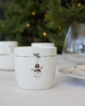 Sögne Porzellanbecher „Desember Schneemann“
