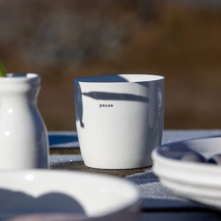 Sögne Porzellanbecher „Pause“