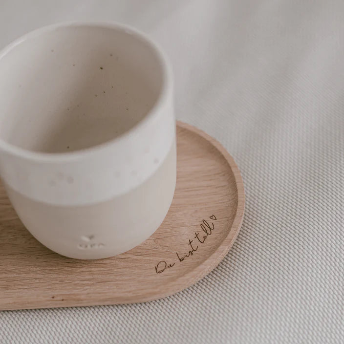 Tablett du bist toll aus Eiche