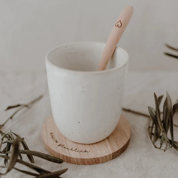 Untersetzer aus Eiche Rundum glücklich