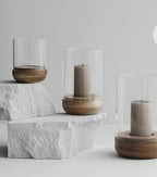 Windlicht Lanto M oak