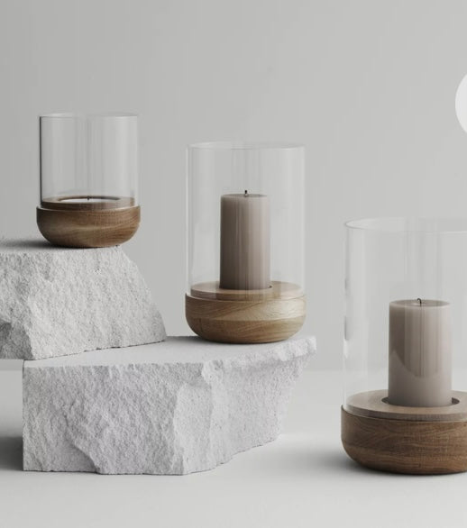 Windlicht Lanto M oak