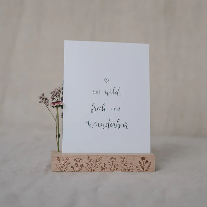 Karten und Blumenhalter Blumenwiese