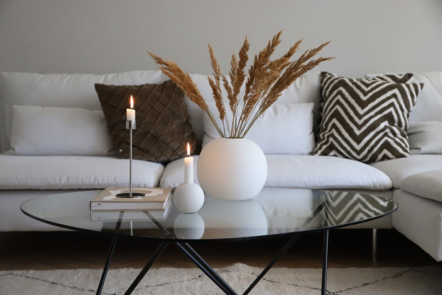 Ball Vase White 20cm