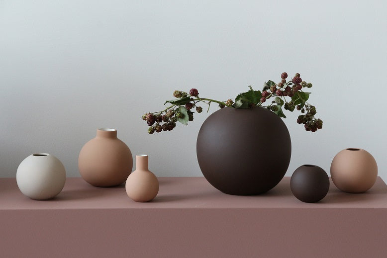 Collar Vase cafe au lait 7 cm