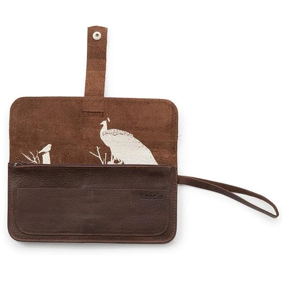Top Secret Clutch Dark Brown Used Look