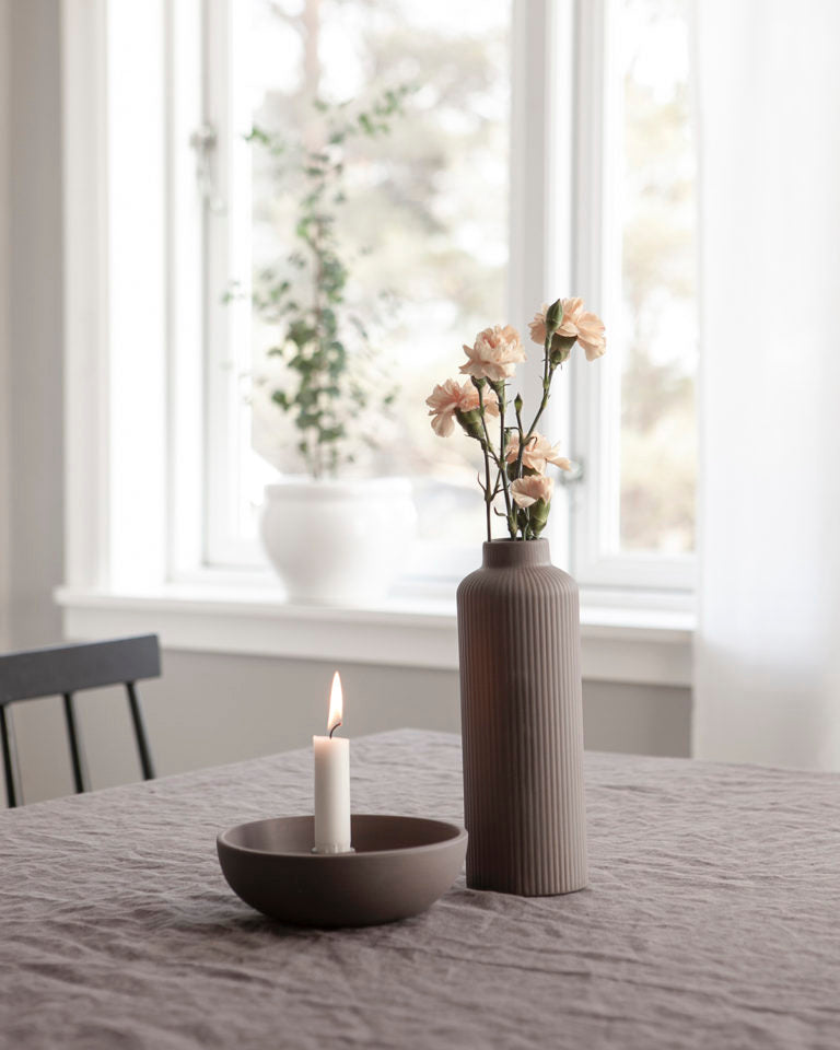 Lidatorp small Brown Candlestick