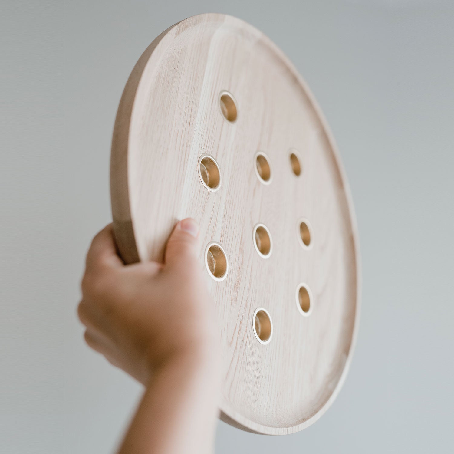 Kerzenbrett rund aus Eiche