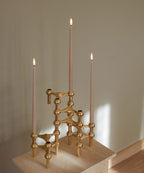 Kerzenständer solid Brass 3er Set