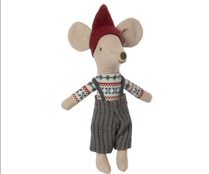 Weihnachtsmaus in Streichholzschachtel