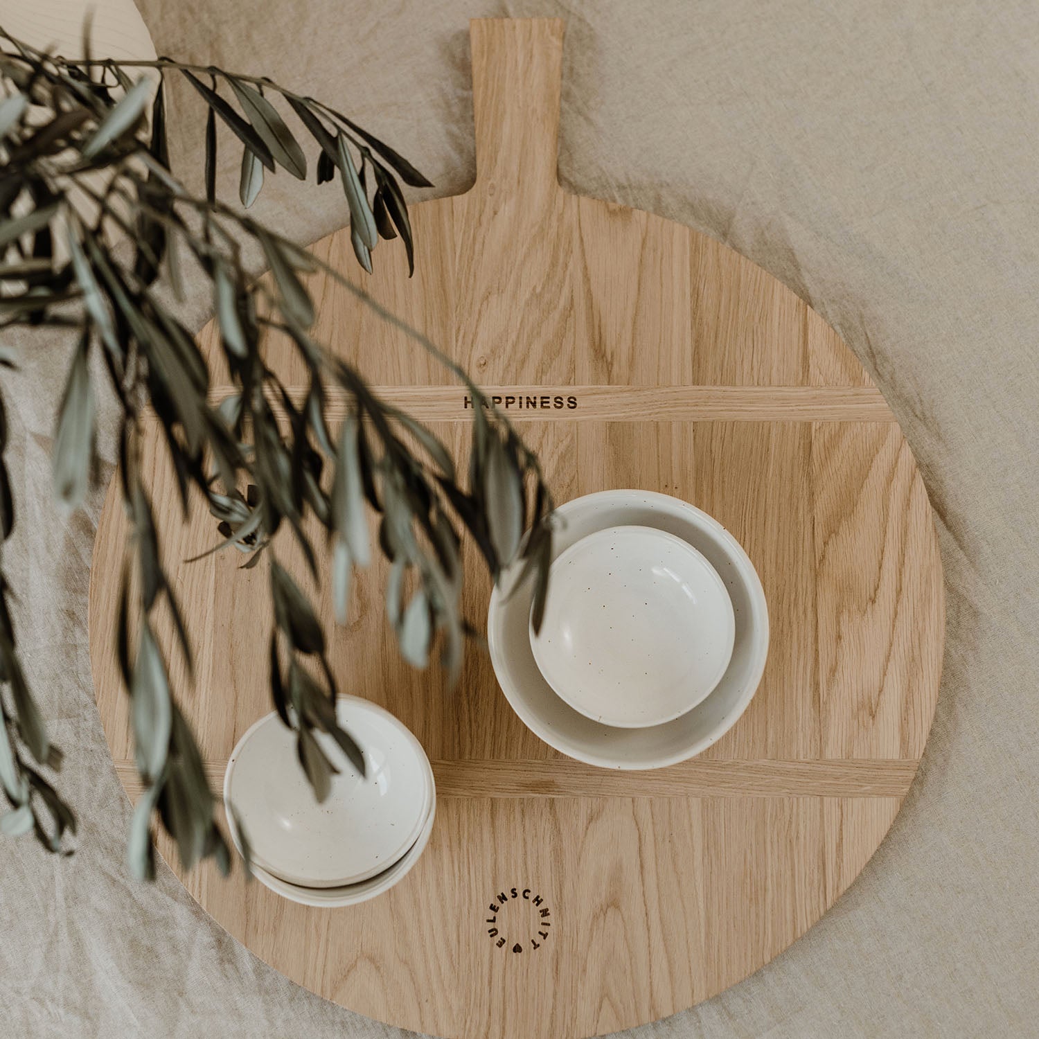 Eichenbrett Happiness 55cm