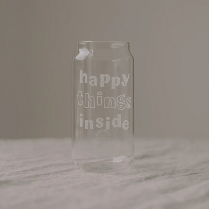 Hohes Trinkglas happy things