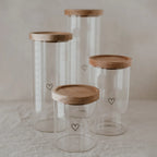 Vorratsglas schwarzes Herz 30cm